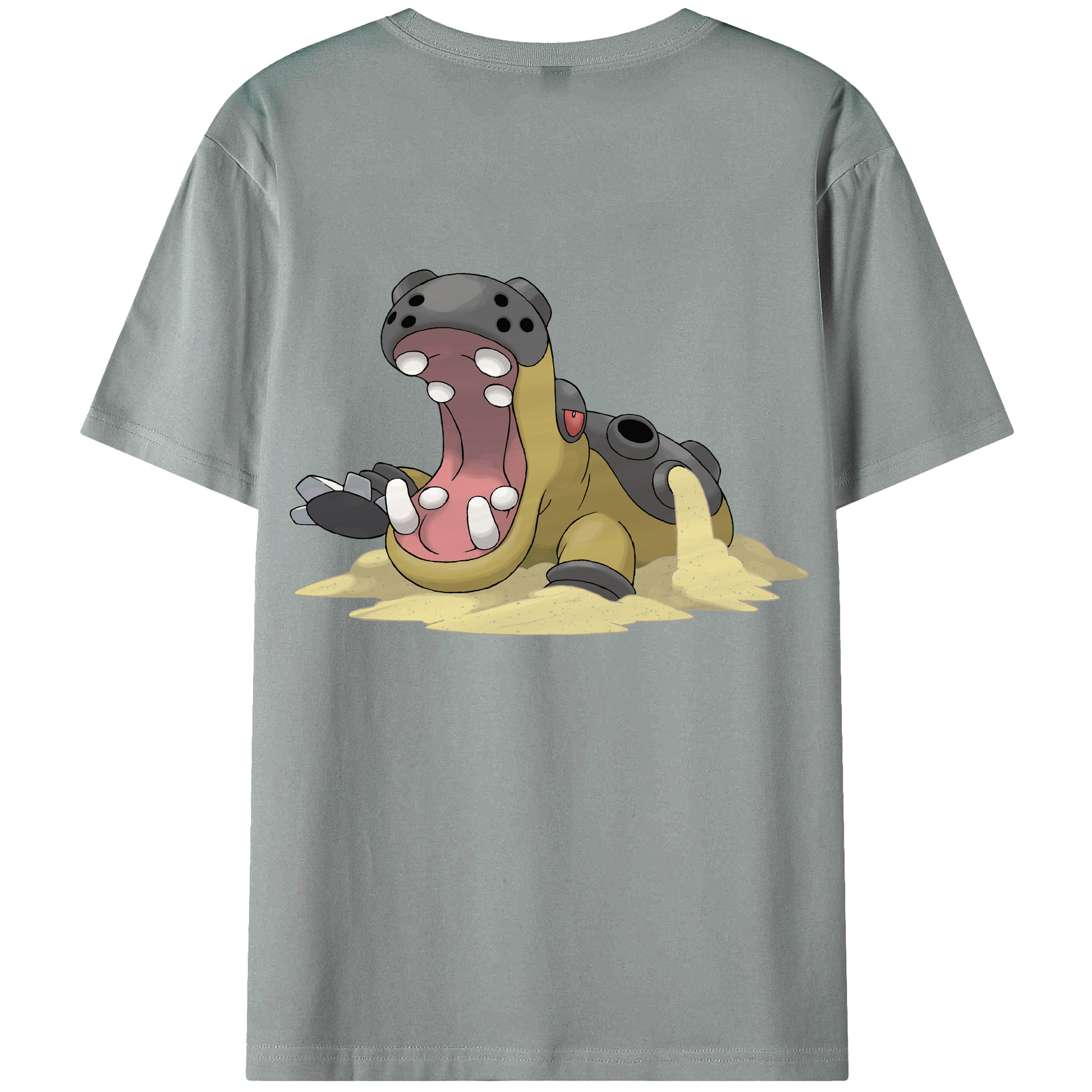 （画像用） ポケットモンスター Pokémon 綿100％ メンズ半袖Tシャツ（バックプリント） 通気性